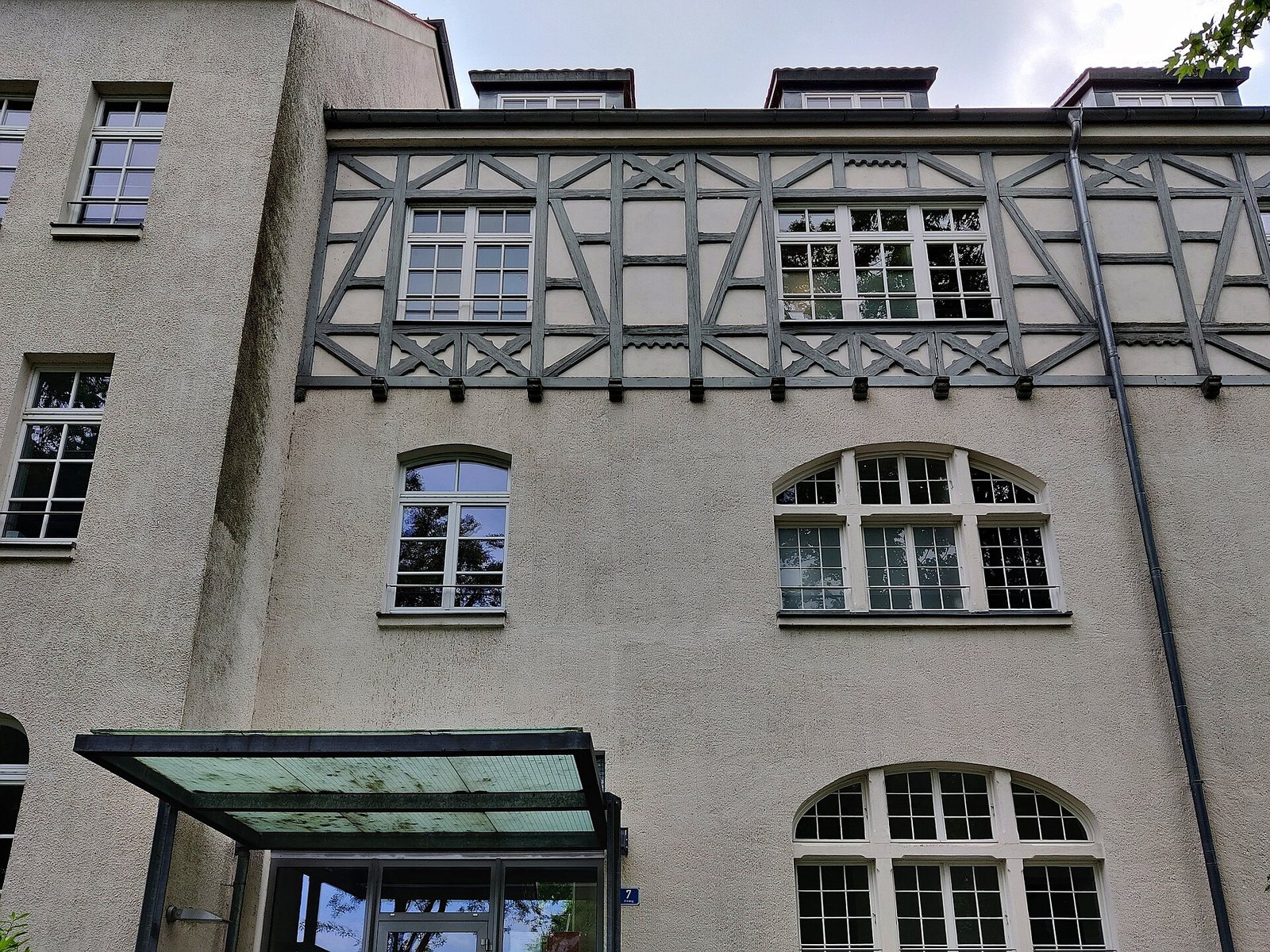 Fachwerkhaus am Uferweg der Hinteren Insel in Lindau
