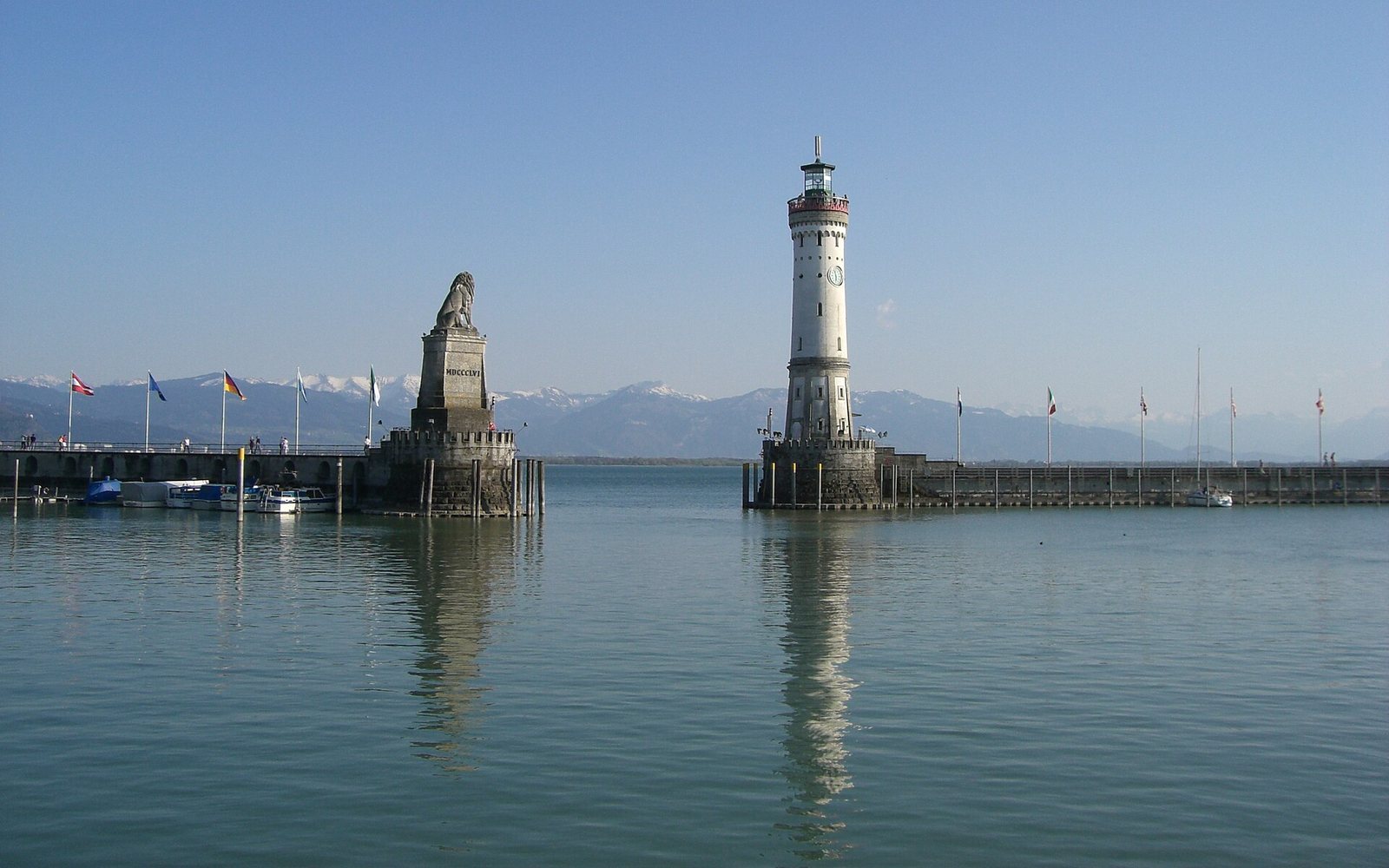 Blick über den Bodensee bei Lindau