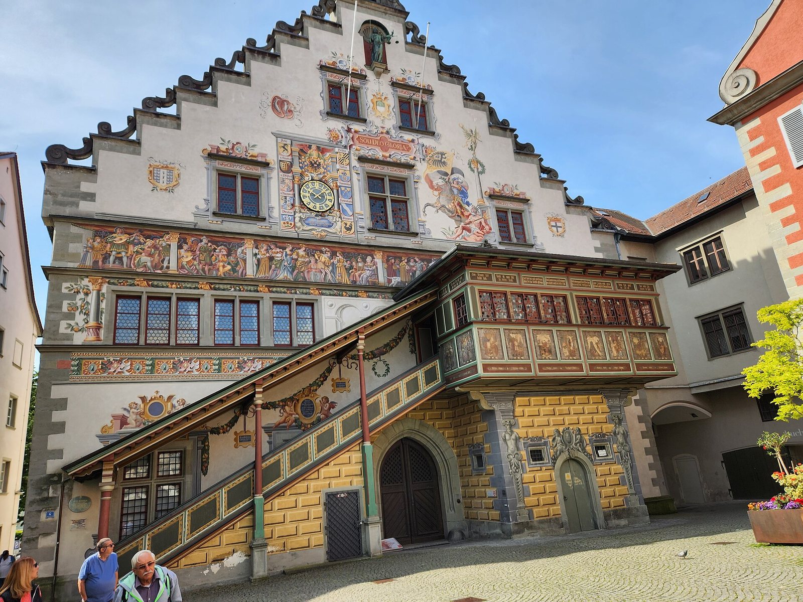 Das bemalte Alte Rathaus in Lindau mit Treppengiebel