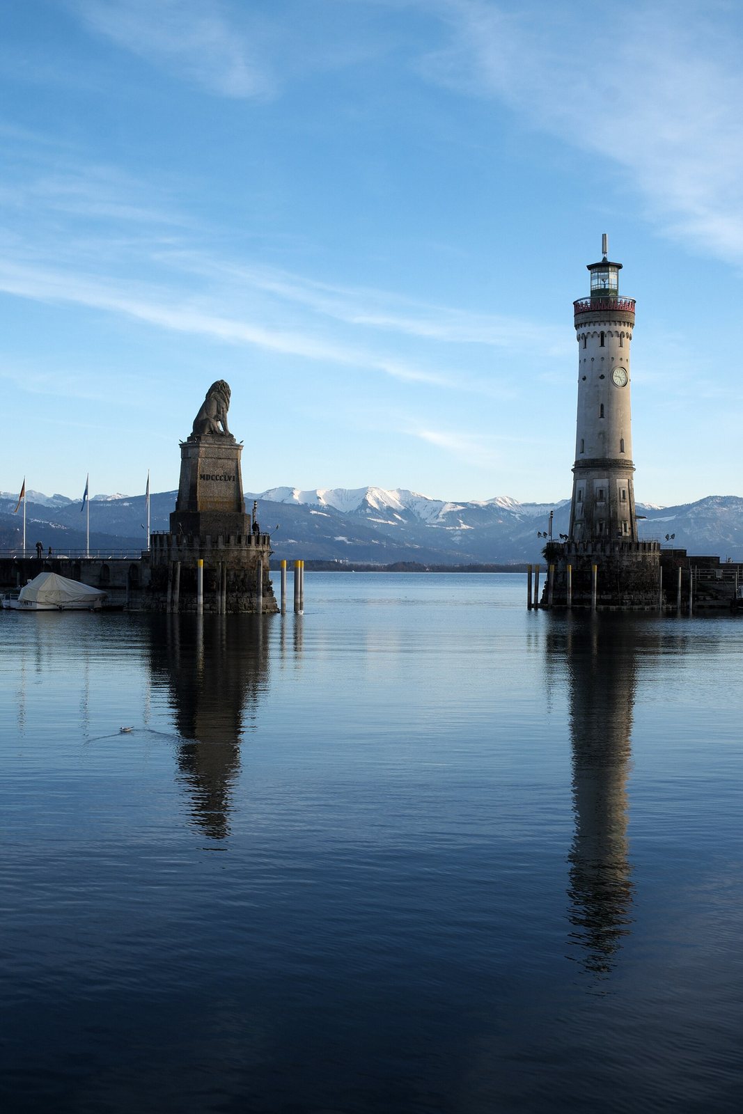 Der Neue Leuchtturm an der Lindauer Hafeneinfahrt